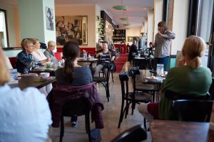 Das schöne Ambiente im Kant-Café